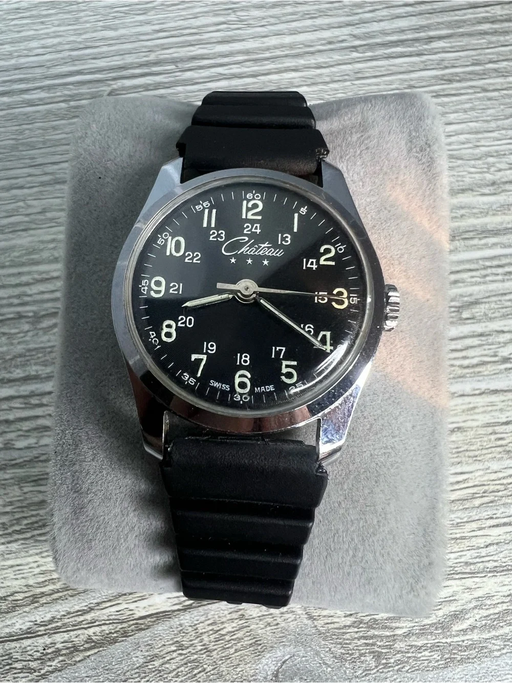 Chateau Black Military Dial Mechanical Watch